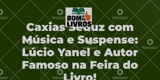 Feira do Livro de Caxias contará com apresentação musical de Lúcio Yanel e conversa com autor renomado de histórias de suspense. filename-24